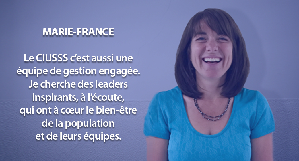 Marie-France : agente à la dotation